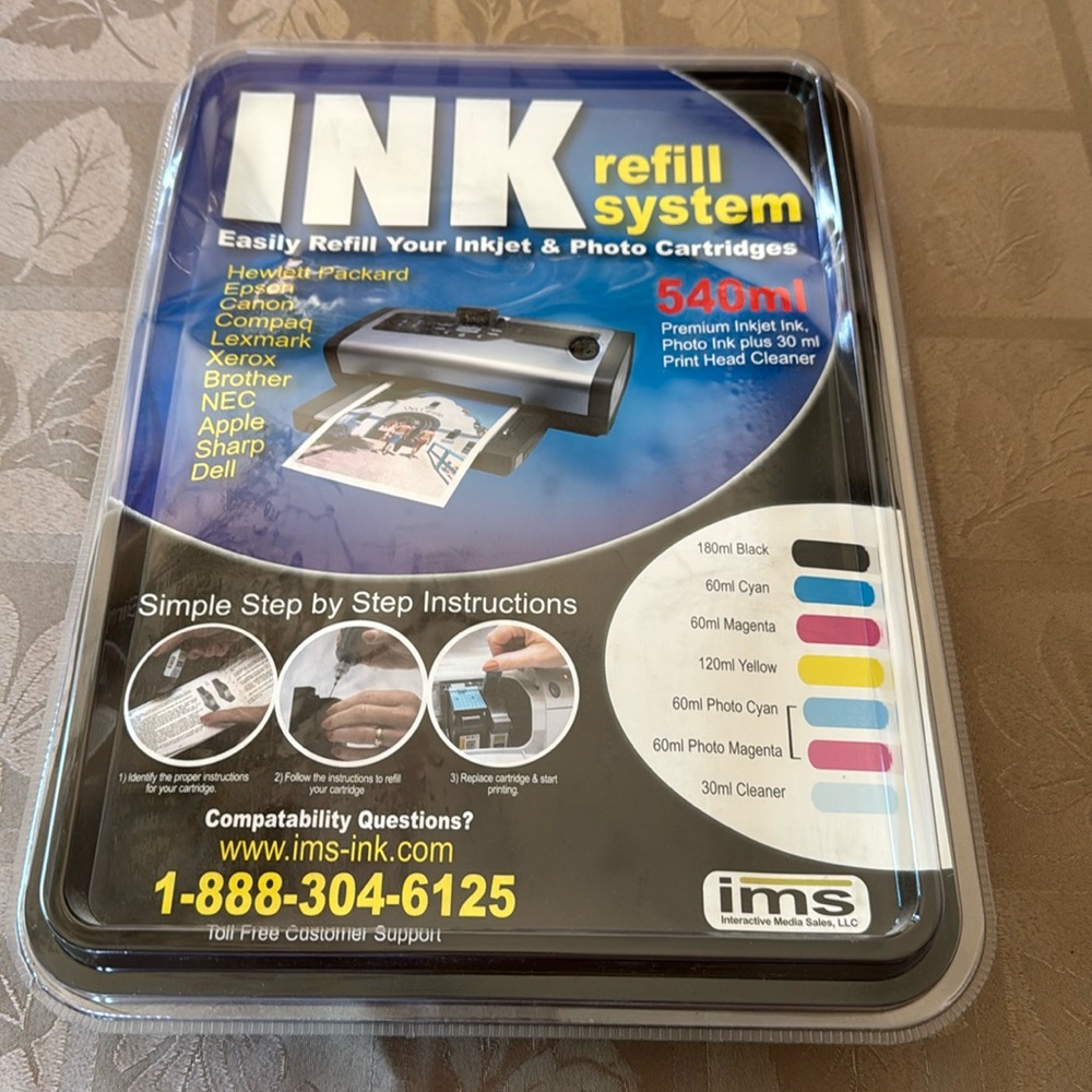 NWT sealed ink refill system